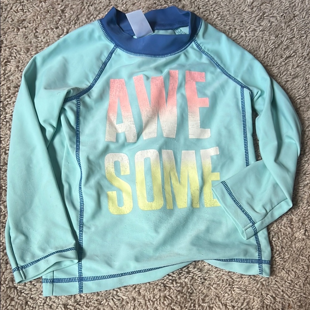 Carter's Blue Rashguard Swim Shirt